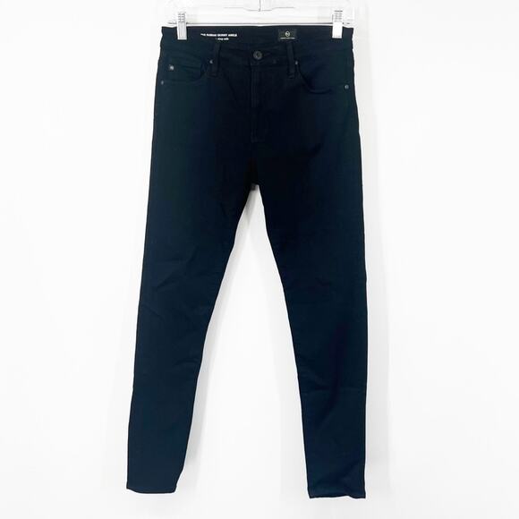 AG Adriano Goldschmied The Farrah Skinny Ankle Jeans in Black - Picture 1 of 7